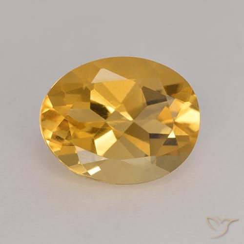 3.14ct Natural Orange-Gold Citrine, Oval, VVS-VS