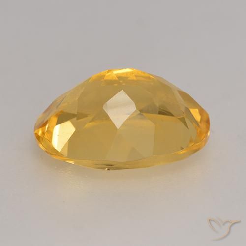 Citrine Gemstone in 11 x 9 mm (calibrated) Size for Sale, Citrine Stone in Orange-Gold Color