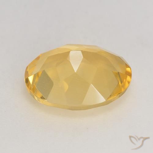 Citrine Gemstone in 11 x 9 mm (calibrated) Size for Sale, Citrine Stone in Medium Gold Color