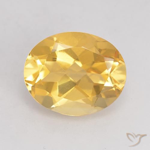 3.43ct Natural Golden Orange Citrine, Oval, VVS-VS