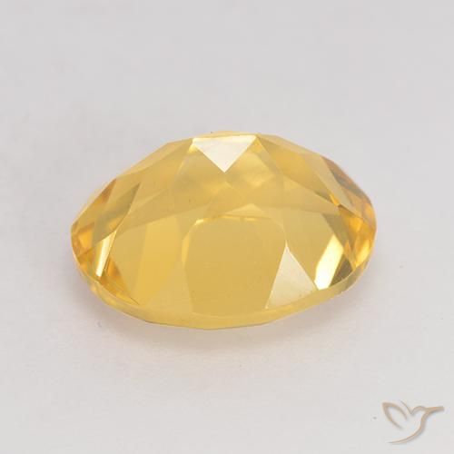 Citrine Gemstone in 11 x 9 mm (calibrated) Size for Sale, Citrine Stone in Golden Orange Color