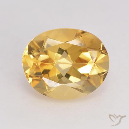 3.33ct Natural Golden Citrine, Oval, VVS-VS