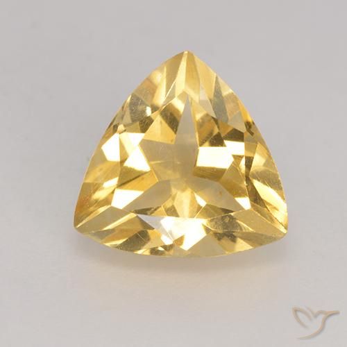2.31ct Natural Medium Gold Citrine, Trillion, VS