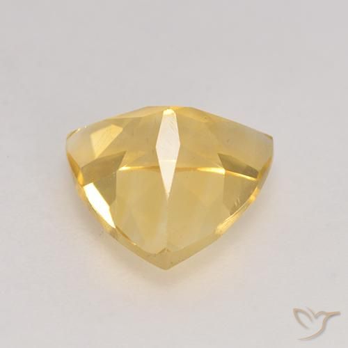 Citrine Gemstone in 9 x 9 mm (calibrated) Size for Sale, Citrine Stone in Medium Gold Color