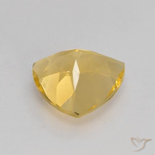 Citrine Gemstone in 9 x 9 mm (calibrated) Size for Sale, Citrine Stone in Medium Gold Color