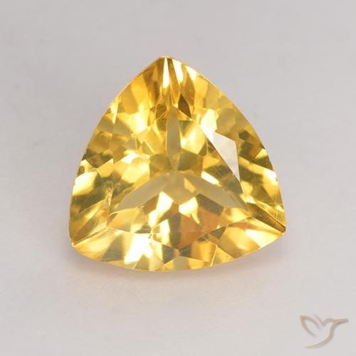 2.33ct Natural Gold Citrine, Trillion, VS