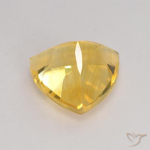 Citrine Gemstone in 9 x 9 mm (calibrated) Size for Sale, Citrine Stone in Gold Color