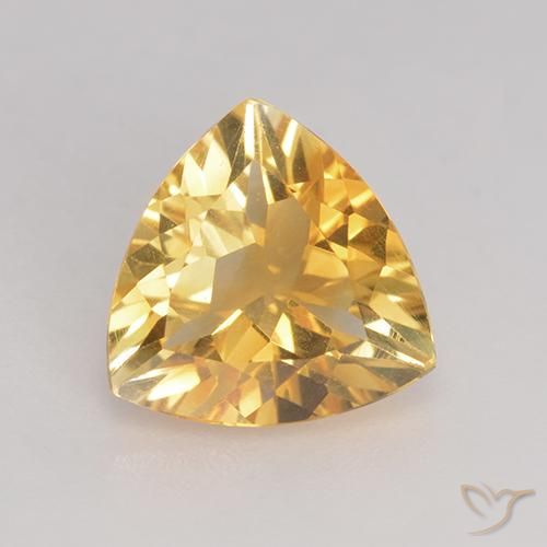 1.97ct Natural Gold Citrine, Trillion, VS