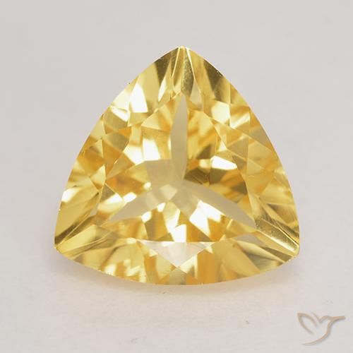2.03ct Natural Golden Citrine, Trillion, VVS-VS