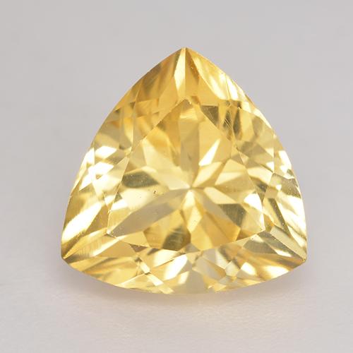 Light Golden-Yellow Citrin Edelstein - 2.5ct Trillantschliff (ID: 533504)