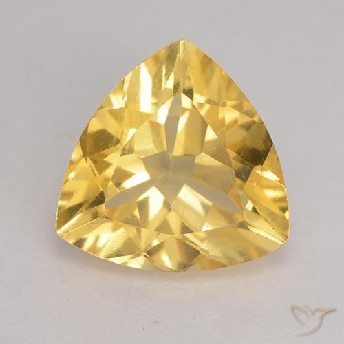 1.93ct Natural Golden Citrine, Trillion, VVS-VS