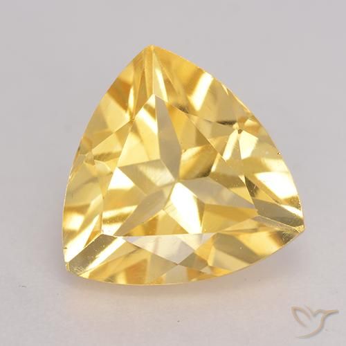 2.21ct Natural Golden Citrine, Trillion, VVS-VS