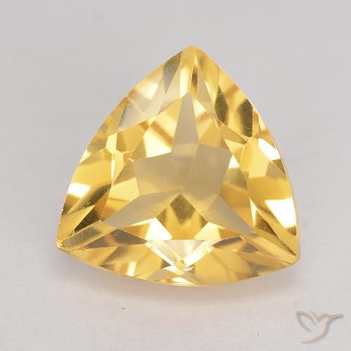 2.10ct Natural Golden Citrine, Trillion, VVS-VS