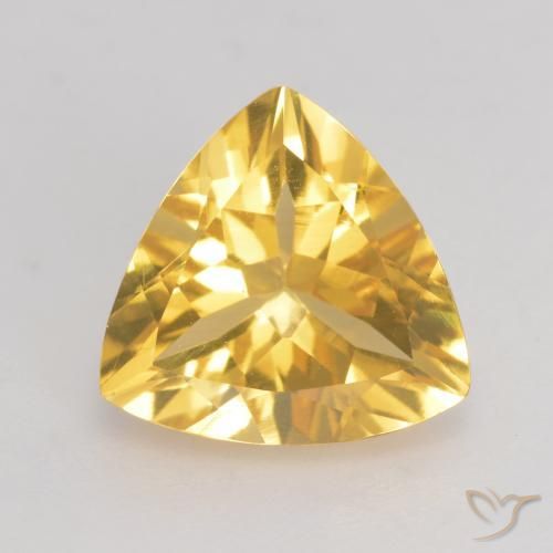 2.09ct Natural Gold Citrine, Trillion, VVS-VS