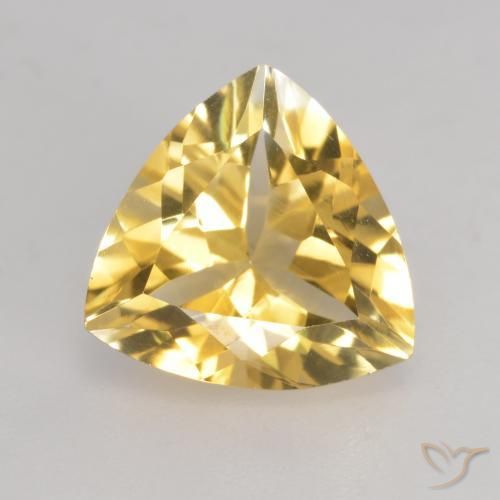 2.18ct Natural Golden Citrine, Trillion, VVS-VS