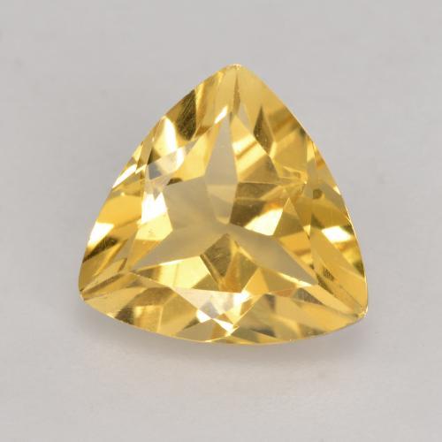 Medium Gold Citrin Edelstein - 1.9ct Trillantschliff (ID: 533573)
