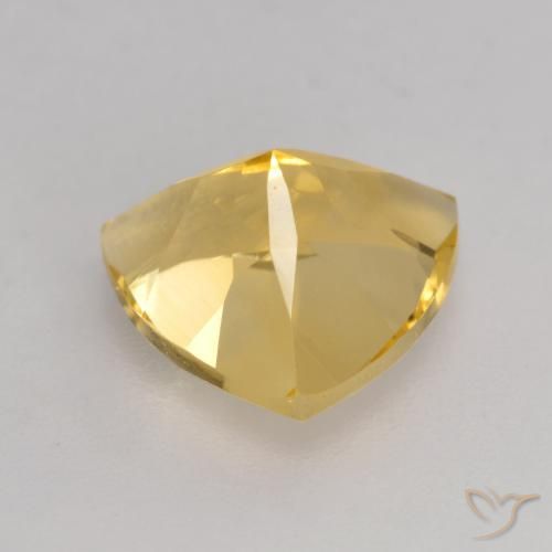 Citrine Gemstone in 9 x 9 mm (calibrated) Size for Sale, Citrine Stone in Medium Golden Color