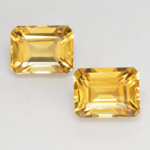 Bright Gold Citrine Gem - 1.6ct Octagon Facet (ID: 533717)