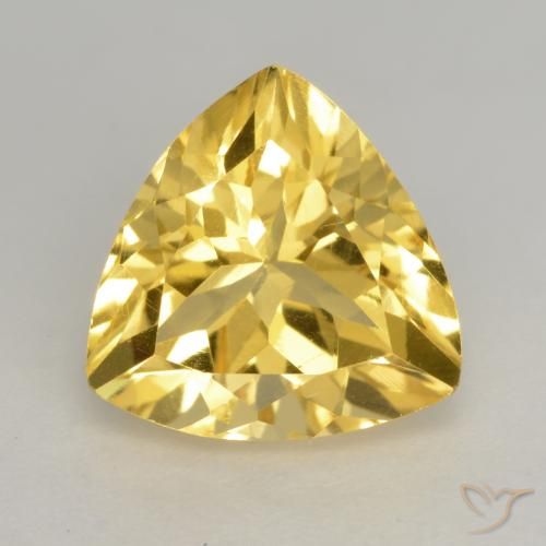 2.39ct Natural Golden Orange Citrine, Trillion, VVS-VS