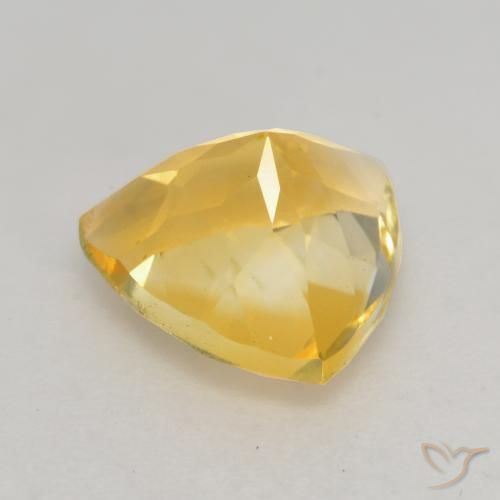 Citrine Gemstone in 9 x 9 mm (calibrated) Size for Sale, Citrine Stone in Medium Gold Color