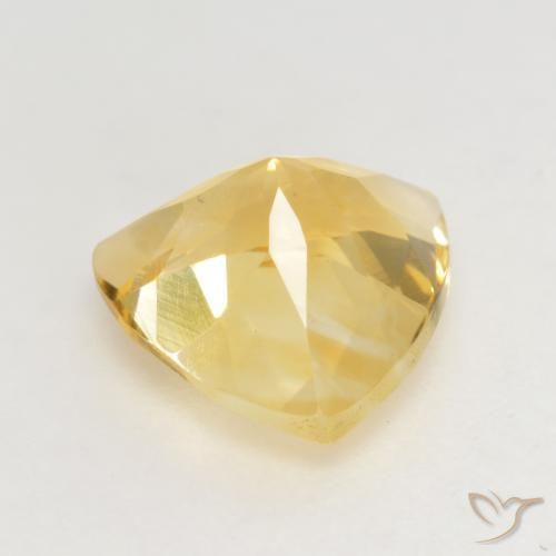 Citrine Gemstone in 9 x 9 mm (calibrated) Size for Sale, Citrine Stone in Medium-Light Golden Color