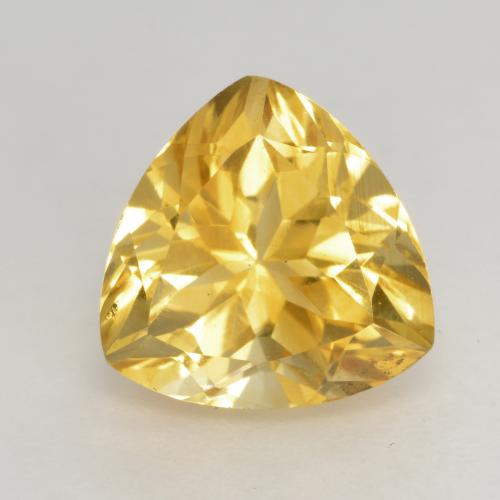 Dorado medio Citrina Gema - 2.6ct Forma trillón (ID: 533729)