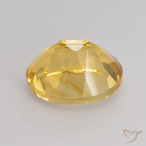 Citrine Gemstone in 11 x 9 mm (calibrated) Size for Sale, Citrine Stone in Golden Color