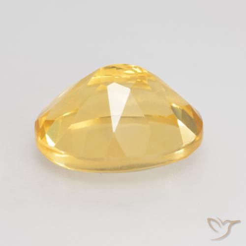 Citrine Gemstone in 11 x 9 mm (calibrated) Size for Sale, Citrine Stone in Medium Gold Color