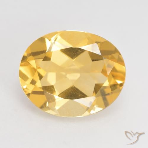 3.13ct Natural Gold Citrine, Oval, VVS-VS