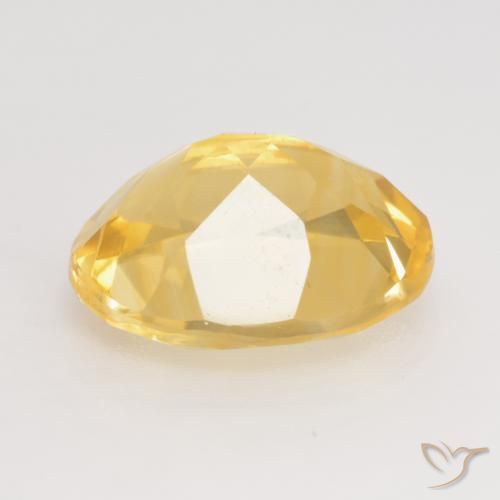 Citrine Gemstone in 11 x 9 mm (calibrated) Size for Sale, Citrine Stone in Gold Color