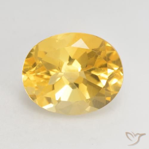 3.66ct Natural Gold Citrine, Oval, VVS-VS