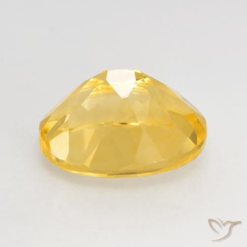 Citrine Gemstone in 11 x 9 mm (calibrated) Size for Sale, Citrine Stone in Gold Color