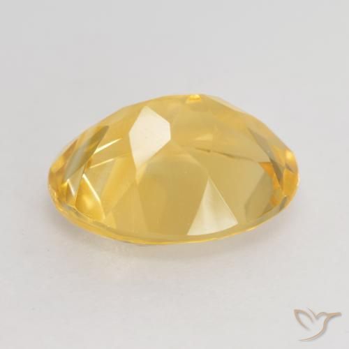 Citrine Gemstone in 11 x 9 mm (calibrated) Size for Sale, Citrine Stone in Medium Gold Color