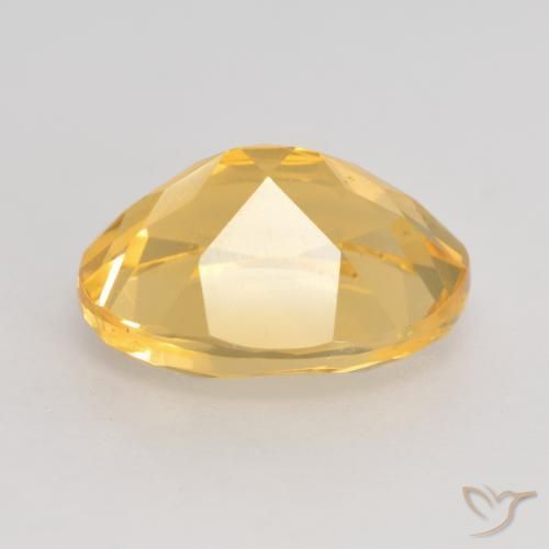 Citrine Gemstone in 11 x 9 mm (calibrated) Size for Sale, Citrine Stone in Bright Gold Color