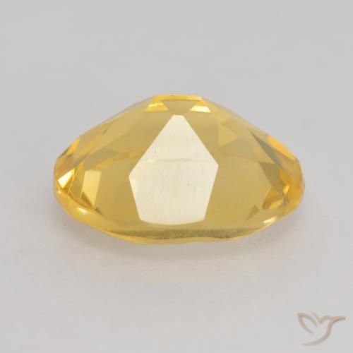 Citrine Gemstone in 11 x 9 mm (calibrated) Size for Sale, Citrine Stone in Medium Gold Color
