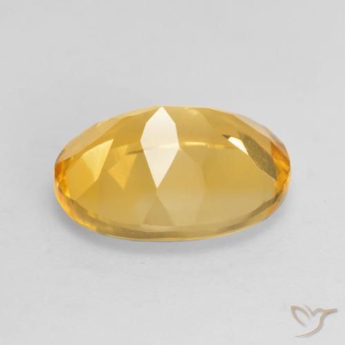 Citrine Gemstone in 11 x 9 mm (calibrated) Size for Sale, Citrine Stone in Deep Golden Orange Color