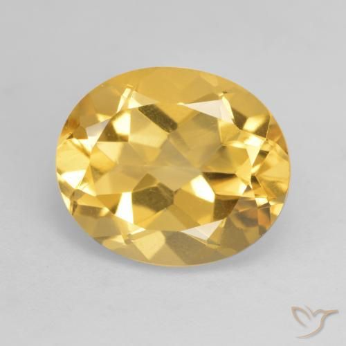 3.63ct Natural Deep Golden Orange Citrine, Oval, VVS-VS