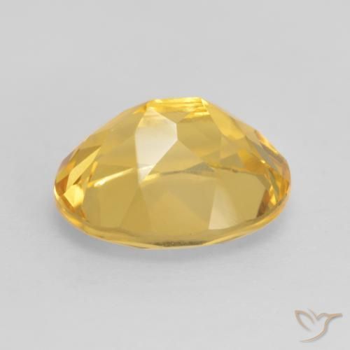 Citrine Gemstone in 11 x 9 mm (calibrated) Size for Sale, Citrine Stone in Deep Golden Orange Color