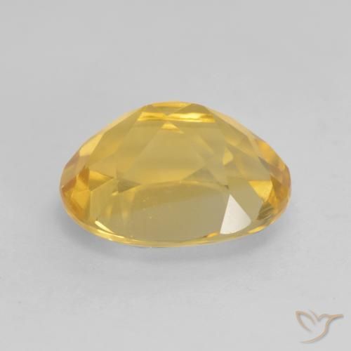Citrine Gemstone in 11 x 9 mm (calibrated) Size for Sale, Citrine Stone in Medium Gold Color