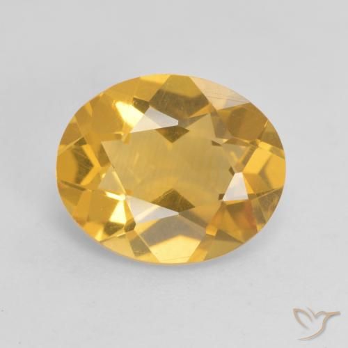 2.78ct Natural Medium-Dark Golden Citrine, Oval, VS