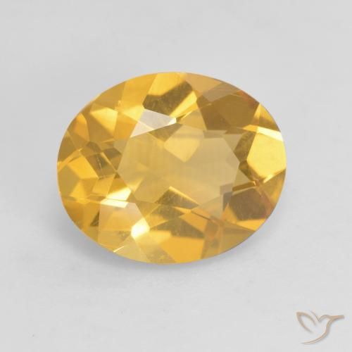 2.78 ct Golden Citrine Stone, Natural Citrine in Oval Facet Shape for Sale