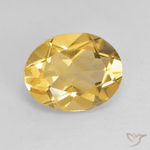 2.90ct Natural Deep Golden Orange Citrine, Oval, VS