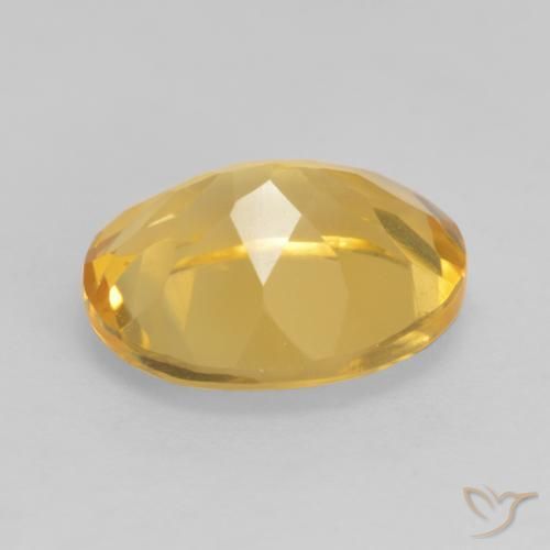 Citrine Gemstone in 11 x 9 mm (calibrated) Size for Sale, Citrine Stone in Medium Golden Color