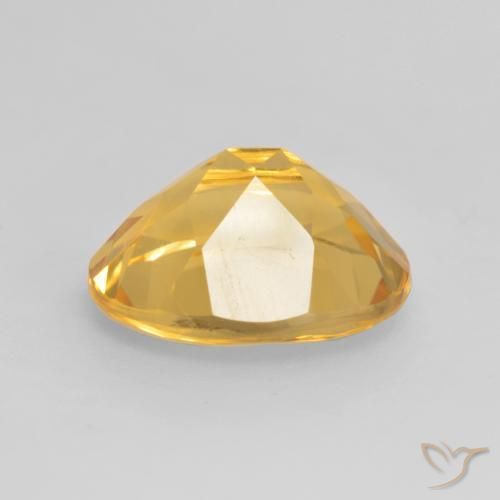 Citrine Gemstone in 11 x 9 mm (calibrated) Size for Sale, Citrine Stone in Bright Gold Color