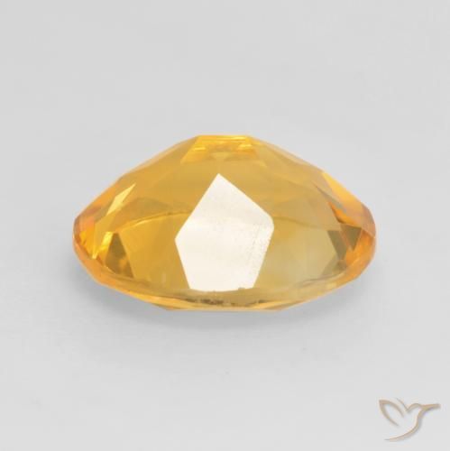 Citrine Gemstone in 11 x 9 mm (calibrated) Size for Sale, Citrine Stone in Medium Golden Color