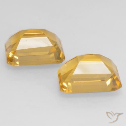 Citrine Gemstones in 8 x 6 mm (calibrated) Size for Sale, Citrine Stones in Golden Color
