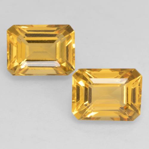 Bright Gold Citrine Gem - 1.6ct Octagon Facet (ID: 533877)