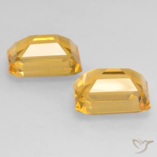Citrine Gemstones in 8 x 6 mm (calibrated) Size for Sale, Citrine Stones in Bright Gold Color