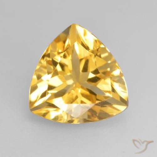 2.20ct Natural Golden Citrine, Trillion, VVS-VS