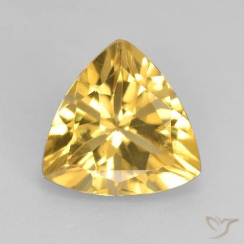 2.18ct Natural Golden Citrine, Trillion, VVS-VS